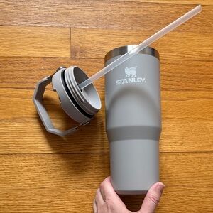 Stanley Matte Gray Tumbler with Straw